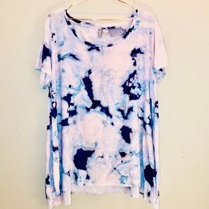 Anthro Geode Flouncy Top